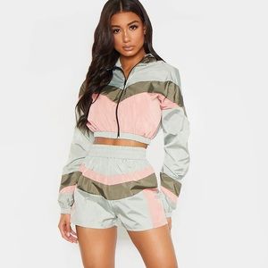 NWT PLT set - shorts and crop jacket